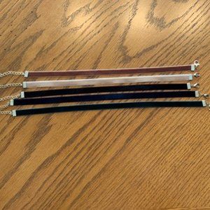 Bundle of 5 Velvet Chokers